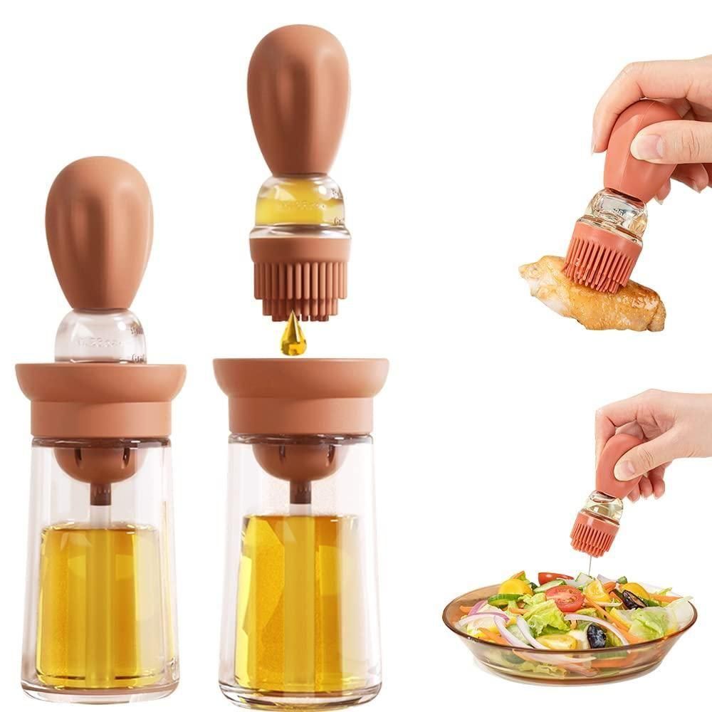 Oil Dispenser with Brush – 2-in-1 Design